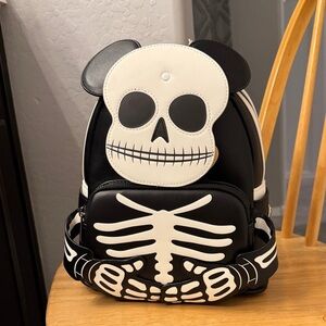 Disney Mickey Mouse skeleton Design Loungefly mini Backpack